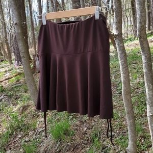 Brown mini skirt
